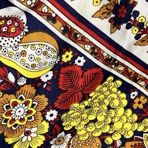 Vtg 60s 70s Mens Flower Power Neck Tie Multicolor Mod Boho Hippie Handmade Funky